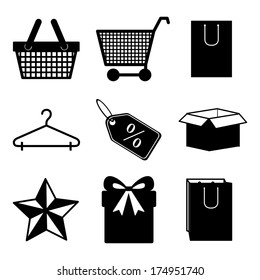 shopping design over white  background vector illustration