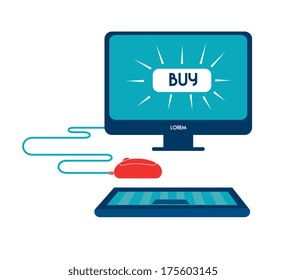 shopping design over white  background vector illustration