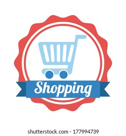shopping design over white  background vector illustration