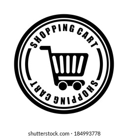 Shopping design over white background, vector illustration-