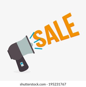 Shopping design over white background, vector illustration