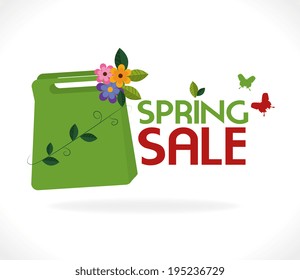 Shopping design over white background, vector illustration