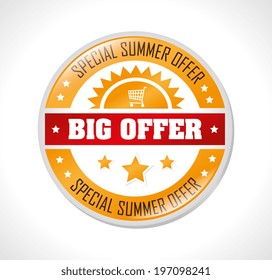 Shopping design over white background, vector illustration