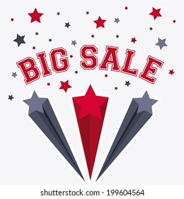 Shopping design over white background, vector illustration
