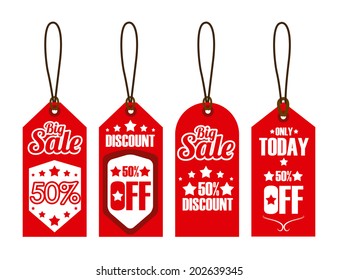 Shopping design over white background, vector illustration