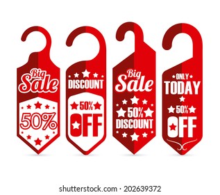 Shopping design over white background, vector illustration