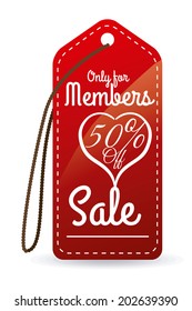 Shopping design over white background, vector illustration