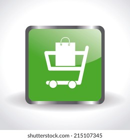 Shopping design over white background, vector illustration