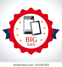 Shopping design over white background, vector illustration