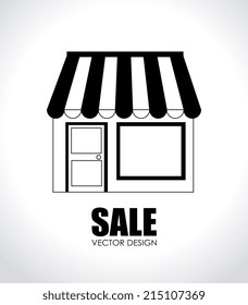 Shopping design over white background, vector illustration
