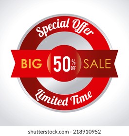 Shopping design over white background, vector illustration