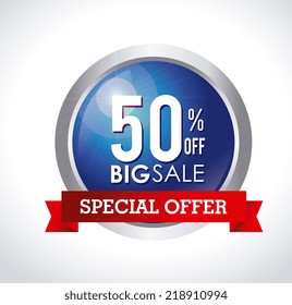 Shopping design over white background, vector illustration