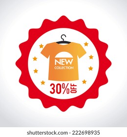 Shopping design over white background, vector illustration