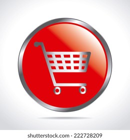 Shopping design over white background, vector illustration