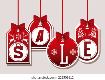 Shopping design over white background, vector illustration