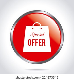 Shopping design over white background, vector illustration