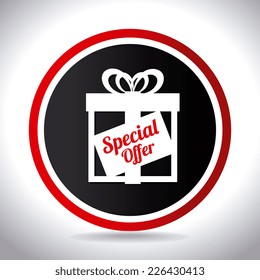 Shopping design over white background, vector illustration