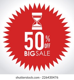 Shopping design over white background, vector illustration