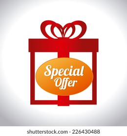 Shopping design over white background, vector illustration