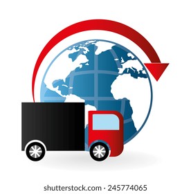 Shopping design over white background, vector illustration.