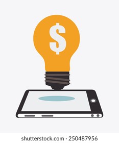 Shopping design over white background, vector illustration.