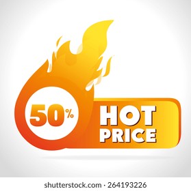 Shopping design over white background, vector illustration.