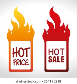 Shopping design over white background, vector illustration.