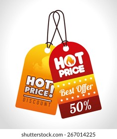 Shopping design over white background, vector illustration.