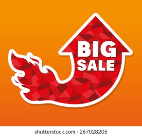 Shopping design over white background, vector illustration.