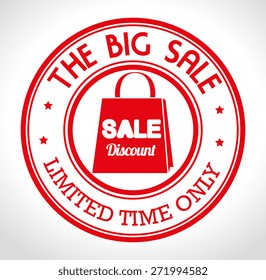 Shopping design over white background, vector illustration.
