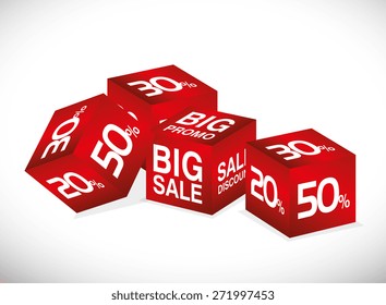 Shopping design over white background, vector illustration.