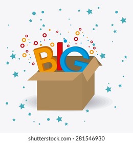 Shopping design over white background, vector illustration.
