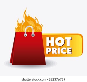 Shopping design over white background, vector illustration.