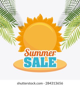 Shopping design over white background, vector illustration.