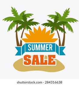 Shopping design over white background, vector illustration.