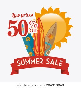 Shopping design over white background, vector illustration.