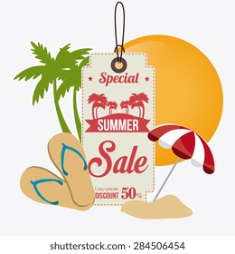 Shopping design over white background, vector illustration.