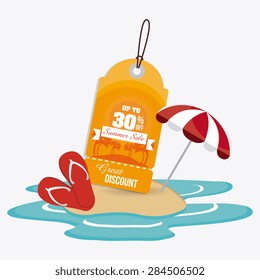 Shopping design over white background, vector illustration.