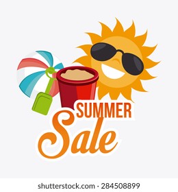 Shopping design over white background, vector illustration.