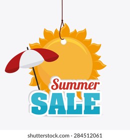 Shopping design over white background, vector illustration.