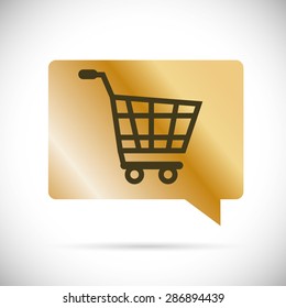 Shopping design over white background, vector illustration