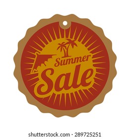Shopping design over white background, vector illustration.