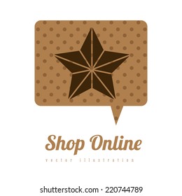 Shopping design over white background,vector illustration
