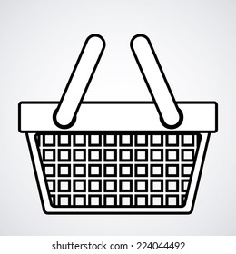 Shopping design over white background,vector illustration