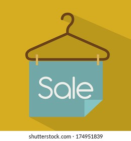 shopping design over  yellow background vector illustration