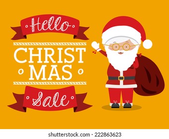 Shopping design over yellow background, vector illustration