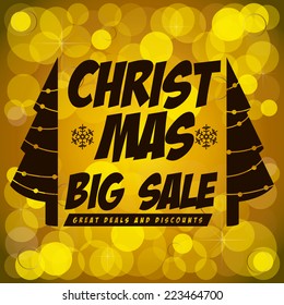 Shopping design over yellow background, vector illustration