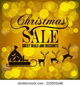 Shopping design over yellow background, vector illustration