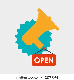 Shopping design. Sales and Retail icon. Isolated illustration , vector