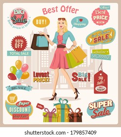Shopping Design Set.